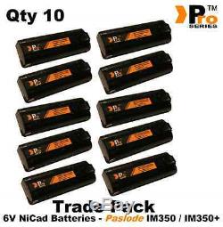 10 x replacement batteries 1.5ah (pro-series) for Cordless Paslode im350/250