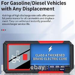 12V Car Jump Starter Power Bank 26000mAh Outdoor Emergency Battery Start Booster