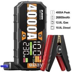 230W 12V Battery Jump Starter 4000A PD 65W Power Bank 30000mAh LED Light UK