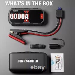 230W 12V Battery Jump Starter 6000A PD 65W Power Bank 30000mAh LED Light UK