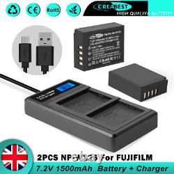 2× NP-W126 Battery + Dual Charger For Fujifil FinePix X100F X-A1 X-A2 X-E2 X-Pro