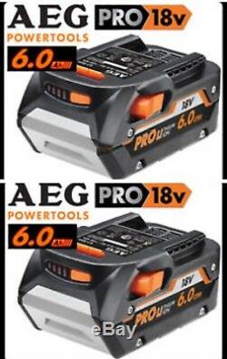 2 Pack Genuine AEG L1860R 18V Pro 6.0Ah 108Wh Hyper Li-ion Battery