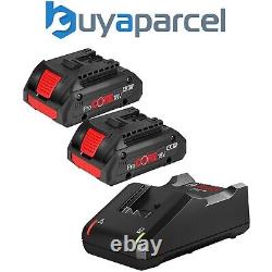 2 x Bosch 1600A016GB ProCORE GBA 18v 4.0Ah Lithium Ion Battery & Charger Kit