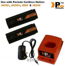 2 x ProSeries Batteries & Charger Set for Paslode IM350/IM65A/IM250