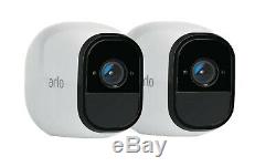 2x Arlo Pro Security Cameras with Mounting Gear, Batteries, Charger and More