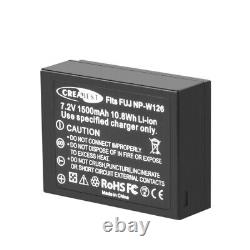 2x NP-W126 Battery &Charger For Fujifilm X100F X-A1 X-A2 X-E1 X-E2 X-Pro1 X-Pro2