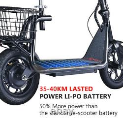 500W Adult Electric Scooter Foldable Battery Motor 45KM/H E-Scooter Kick Seat UK