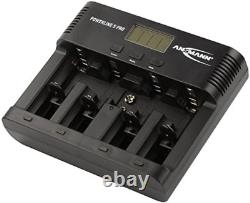 ANSMANN Universal Powerline 5 Pro AA AAA C D & 9V Battery Charger For NiMh NiCd