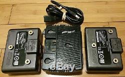 Anton Bauer Twin Gold Mount Battery Charger & Two Pro Video HC Dionic Batteries