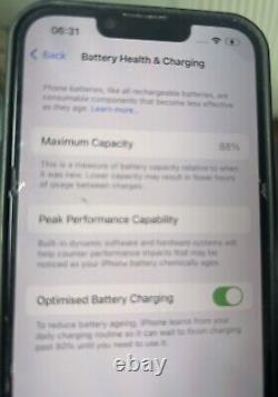 Apple iPhone 13 Pro 128gb EE Battery Health 88% Used Original Box + Charger