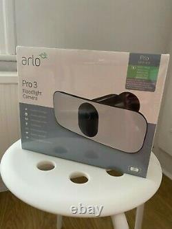 Arlo Pro 3 Floodlight Camera With Solar Panel Charger- Sealed