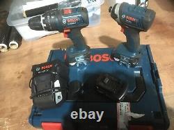 BOSCH PROFESSIONAL ELECTRIC IMPACT DRILL SET/CHARGER/BATTERIES/CASE 18v