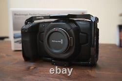 Blackmagic Pocket Cinema Camera 4K WITH Cage, 3x Batteries, Charger, SSD Mount