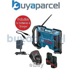 Bosch 10.8v Lithium Ion GML108 Professional Jobsite Radio + 2x Battery + Charger