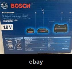 Bosch 2 x 4Ah Battery + Charger Professional GAL 18V-40 18V Battery Starter Set