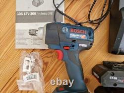 Bosch GDS18V-300 Brushless Impact Wrench Including 2x Pro-core 4.0ah Batteries