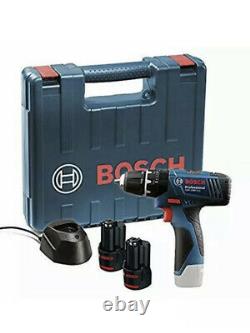 Bosch GSB 120 LI Professional 12V 2 x 1.5 Ah Batteries Case Lightweight Compact
