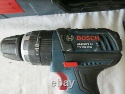 Bosch GSB 18V-LI Professional Cordless Combi Drill 2 wireless batteries charger