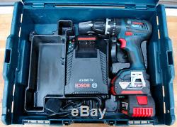 Bosch GSB 18 V-LI Professional Cordless Drill Driver 2x4.0Ah Batteries L-Box