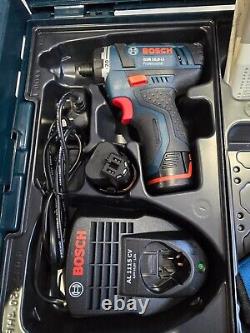 Bosch GSR 10.8V-35 HX Professional Cordless Drill 2 X batteries, case, charger