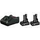 Bosch Genuine PRO GBA 12v Cordless Li-ion Battery 6ah and Charger Kit