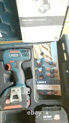 Bosch Gsb 18-2-li Plus 18v Professional Combi Drill 2x Battery, Charger And Case