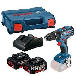 Bosch Professional 18V Cordless Combi Drill GSB, 2 x 5.0Ah Batteries in Case