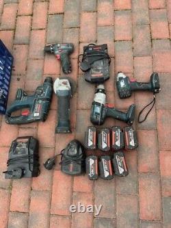 Bosch Professional 5 Piece Power Tool Kit with 8x 4.0am Batteries