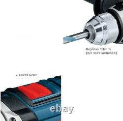 Bosch Professional GSB 18VE-2-LI 18V 13mm 85Nm LED 5.5lb 1800Rpm 27000Bpm Bare