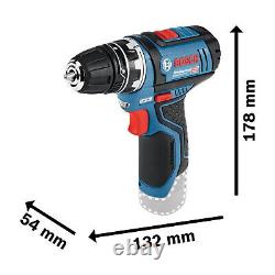 Bosch Professional GSR12V-15FC 12V Flexi-Click Drill Driver Kit 2x2Ah L-Boxx