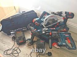 Bosch Professional cordless kit with batteries chargers and bag