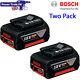 Bosch Two Pack GBA18V6.0 18v 6.0Ah li-ion Pro CoolPack Battery 1600A004ZN