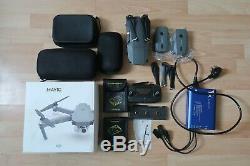 Broken DJI Mavic Pro Drone + ND Filters 3 Batteries Cases Multi charger