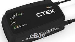 CTEK Pro25SE, 25A 12V Battery Charger, Lithium Capable, 6m Cables & Wall Bracket