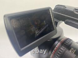Canon XF305 Professional Camcorder kit with wide angle lens, battery, charger