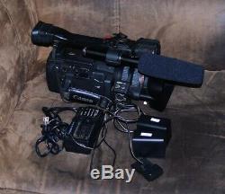 Canon XH A1 with charger, boom mic and 2 batteries