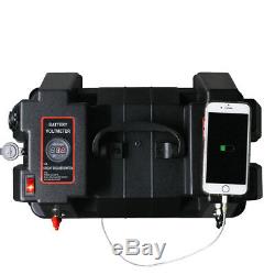 Car Truck 12V Multi-purpose Battery Box Dual USB Charger withLED Voltmeter Gauge