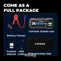 Car Van Truck PRO Portable jump Starter Kit Advanced Battery Charger 24000mAh