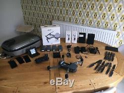 DJI Mavic Pro 4K Camera Drone Fly More + Extras + 4 Batteries + 2 Car Chargers