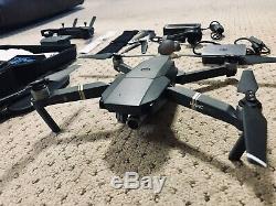 DJI Mavic Pro 4K Camera Drone with2 Batteries Hard Case Spares Car Charger