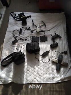 DJI Mavic Pro Fly 4 batteries, charger, spare props, controller and lots more