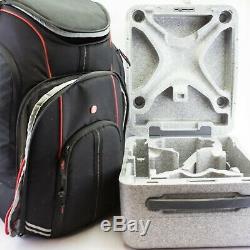 DJI Phantom 4 Pro Plus 3 Batteries Charger Propellers Case & Carry Bag