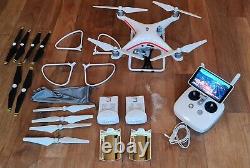 DJI Phantom 4 Pro+ Plus Camera Drone 4k Quadcopter + case, 2 Batteries & Charger