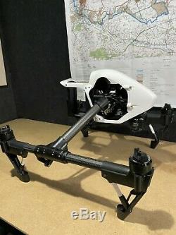 Dji inspire 1 pro, x5 camera, 6 batteries and 6 battery quick charger, 2 cases