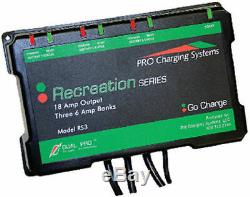 Dual Pro 18 Amp Recreation Waterproof Battery Charger 12 Volt RS3 LC