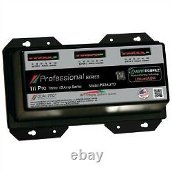 Dual Pro PS3AUTO Battery Charger, Auto Profile 3 Bank 45 Amps