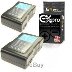 Ex-Pro AN-150W 150wh Anton Bauer Mount Li-ion Battery 2 Pack & Dual Charger UK