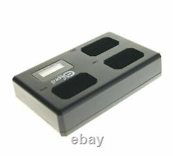 Ex-Pro EN-EL14 MH24 LCD TRIPPLE Go-Charger USB 3x Battery for Nikon D5200 D5300