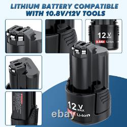 For Bosch Battery Professional GBA 12V BAT411 Li-ion GSR GDR GSA 10.8V /Charger