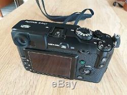 Fujifilm X-Pro1 Black Rangefinder Camera + XF 27mm Lens + 3 batteries + charger